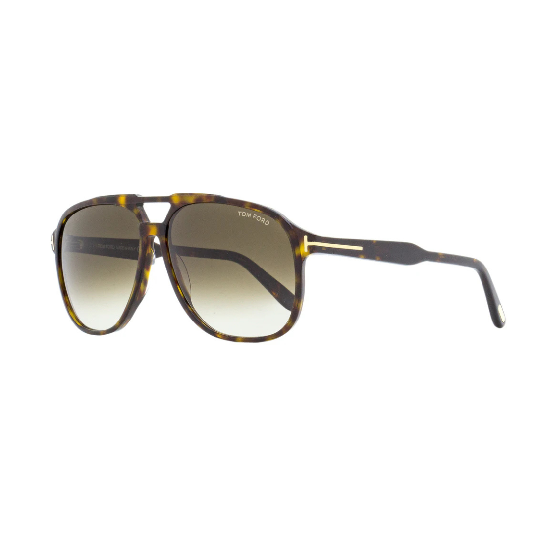Tom Ford Navigator Sunglasses TF753 Raoul 52K Dark Havana 62mm FT0753