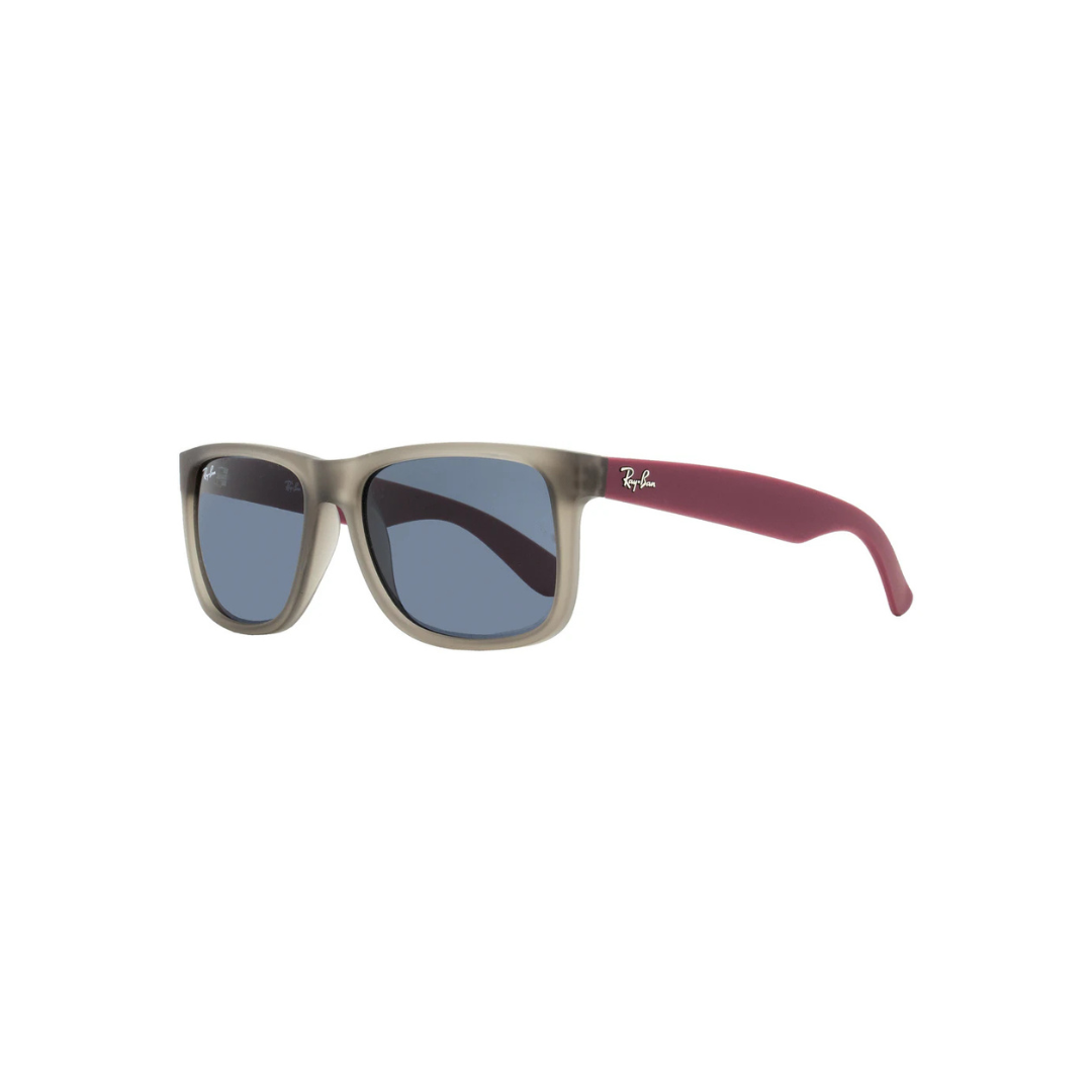 Ray-Ban Justin Sunglasses RB4165 6509/87 Rubber Transparent Gray 55mm