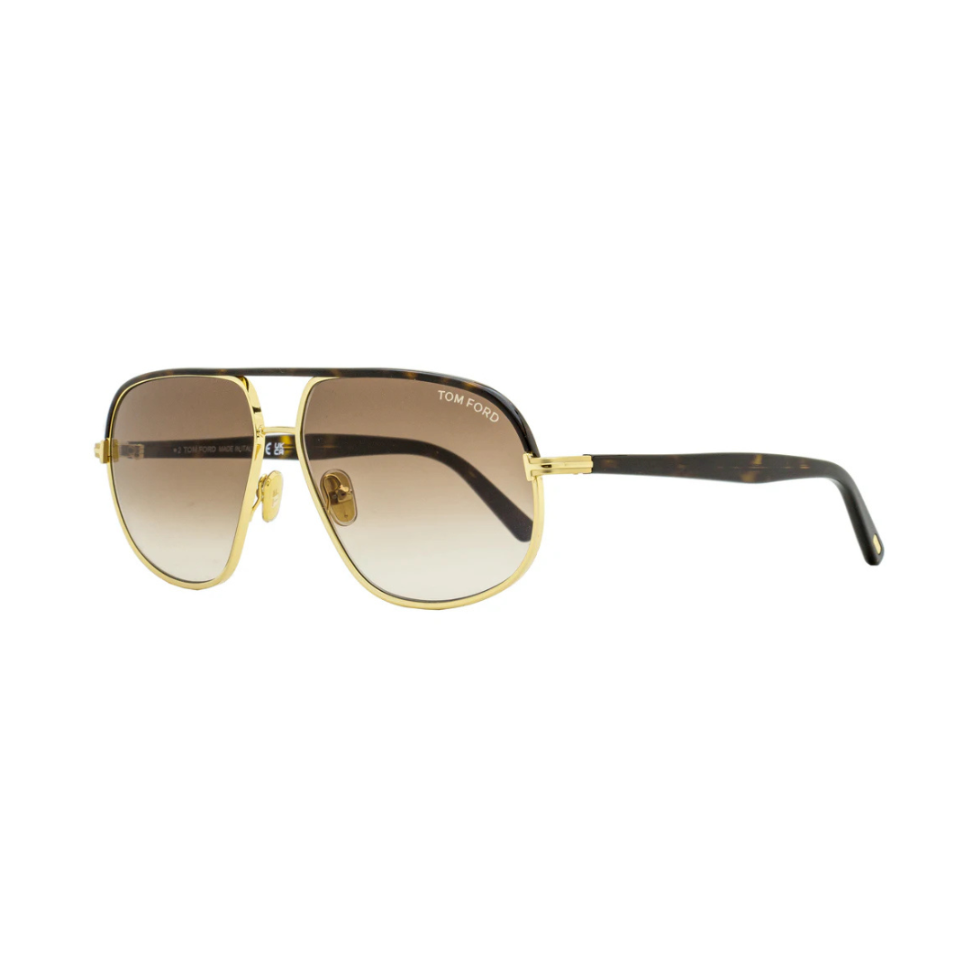 Tom Ford Maxwell Sunglasses TF1019 30F Havana/Gold 59mm FT1019