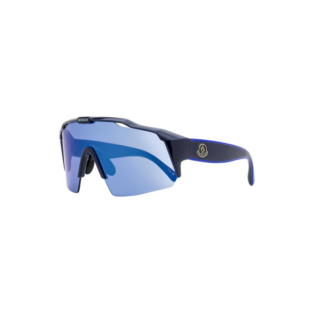 Moncler Alt Fit Shield Sunglasses ML0270-K 90X Blue 0mm