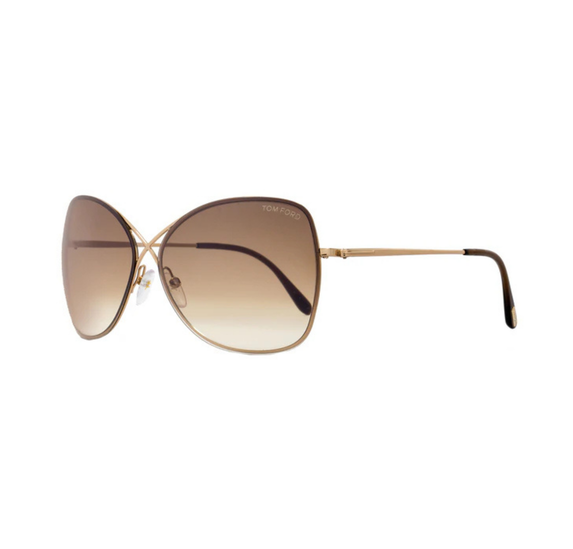 Tom Ford Butterfly Sunglasses TF250 Colette 28F Rose Gold FT0250